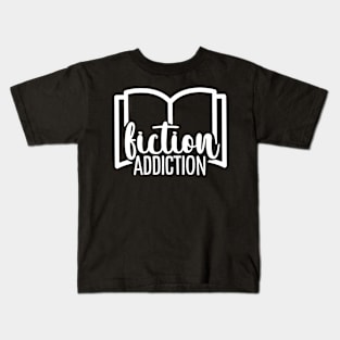 Books - Fiction Addiction Kids T-Shirt